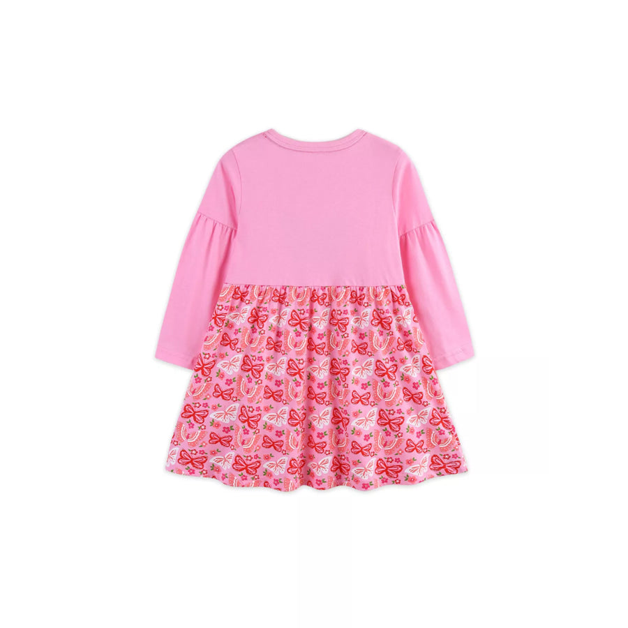 Children’s Butterfly Long Sleeve Casual Dress Apparel and Accessories