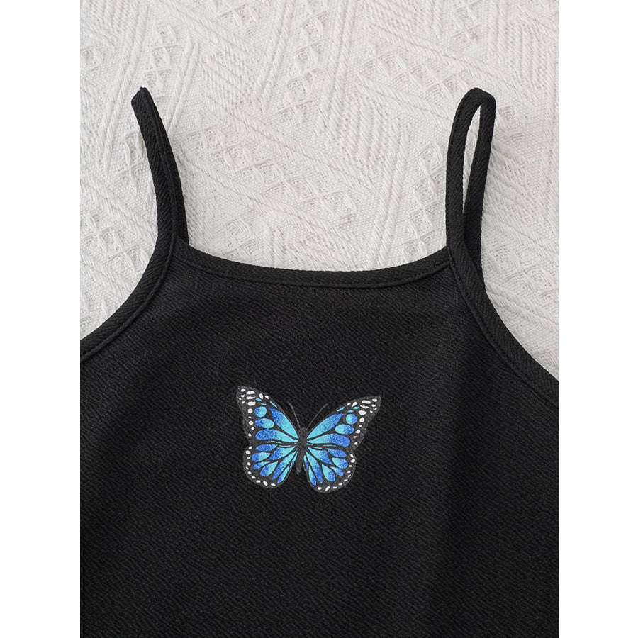 Children’s Butterfly Long Sleeve Casual Dress Set Apparel and Accessories