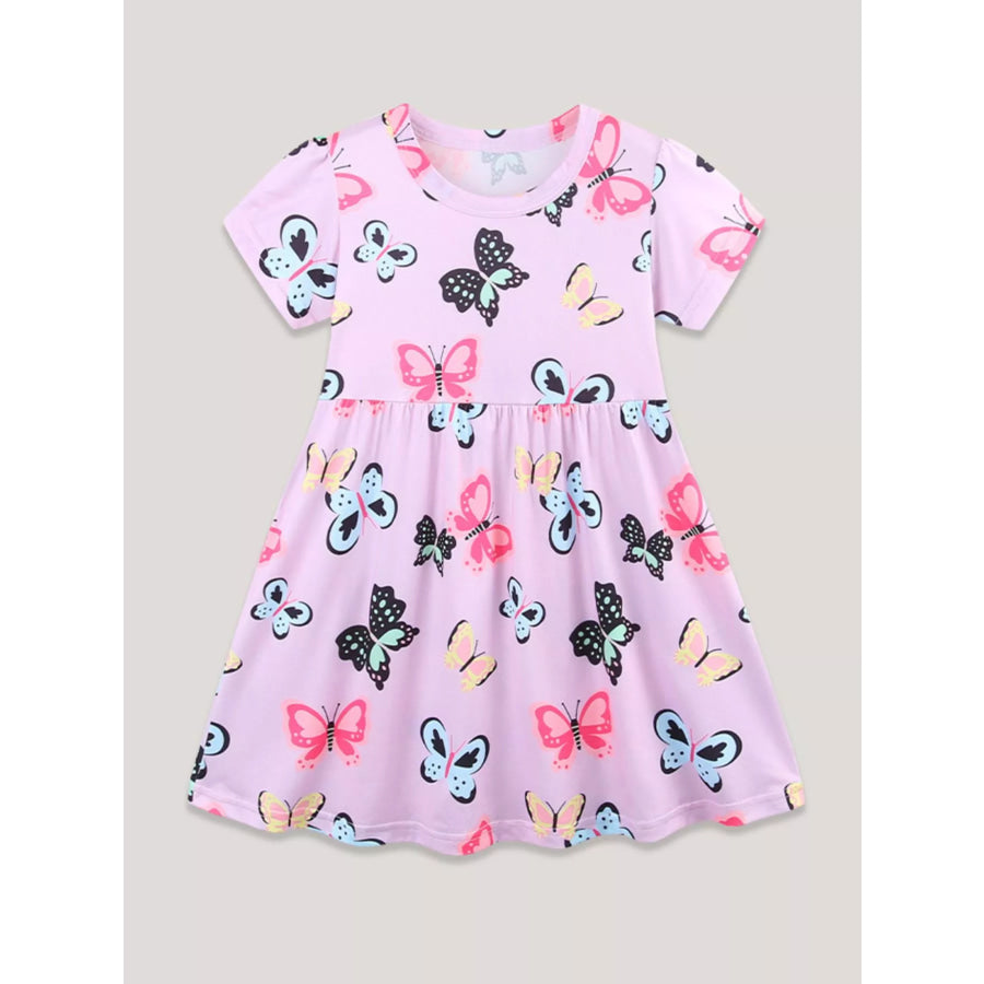 Children’s Butterfly Print Casual Dress Apparel and Accessories