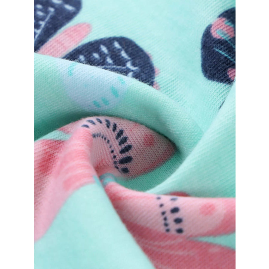 Children’s Butterfly Print Ruffle Sleeve Dress Apparel and Accessories
