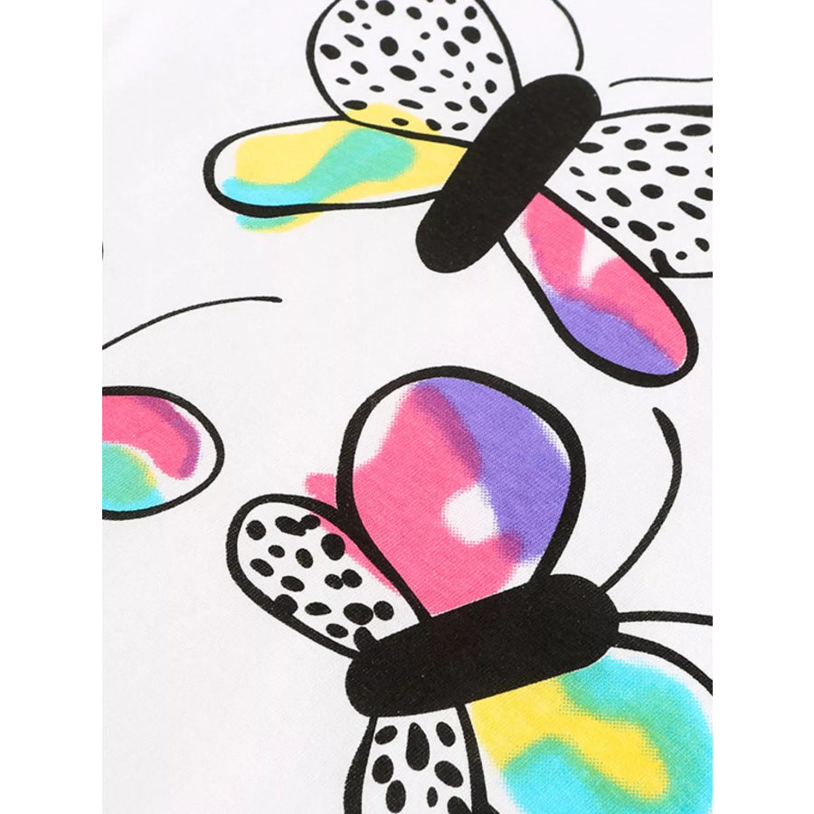 Children’s Butterfly Print Summer Set Apparel and Accessories