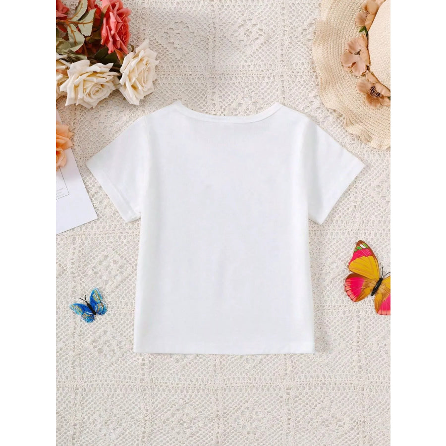 Children’s Butterfly Tree Graphic Casual T-Shirt Apparel and Accessories