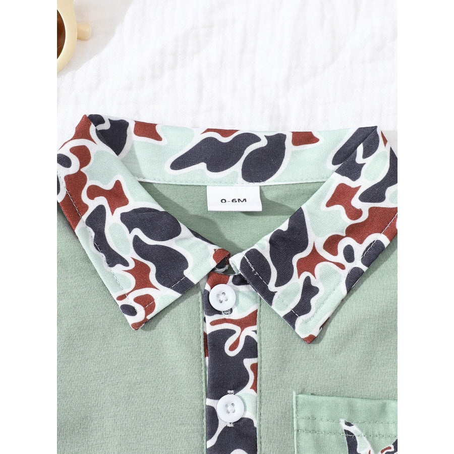 Children’s Button Detail Polo Shirt & Shorts Set Apparel and Accessories