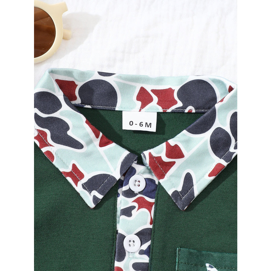Children’s Button Detail Polo Shirt & Shorts Set Apparel and Accessories