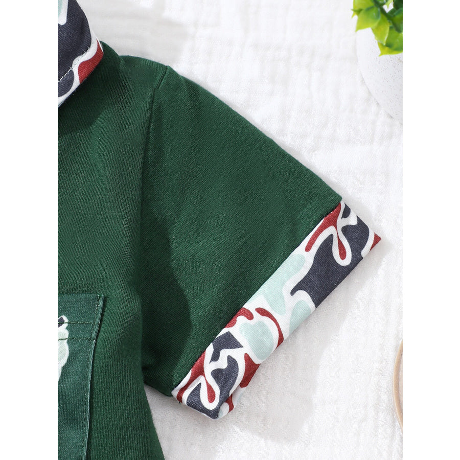 Children’s Button Detail Polo Shirt & Shorts Set Apparel and Accessories