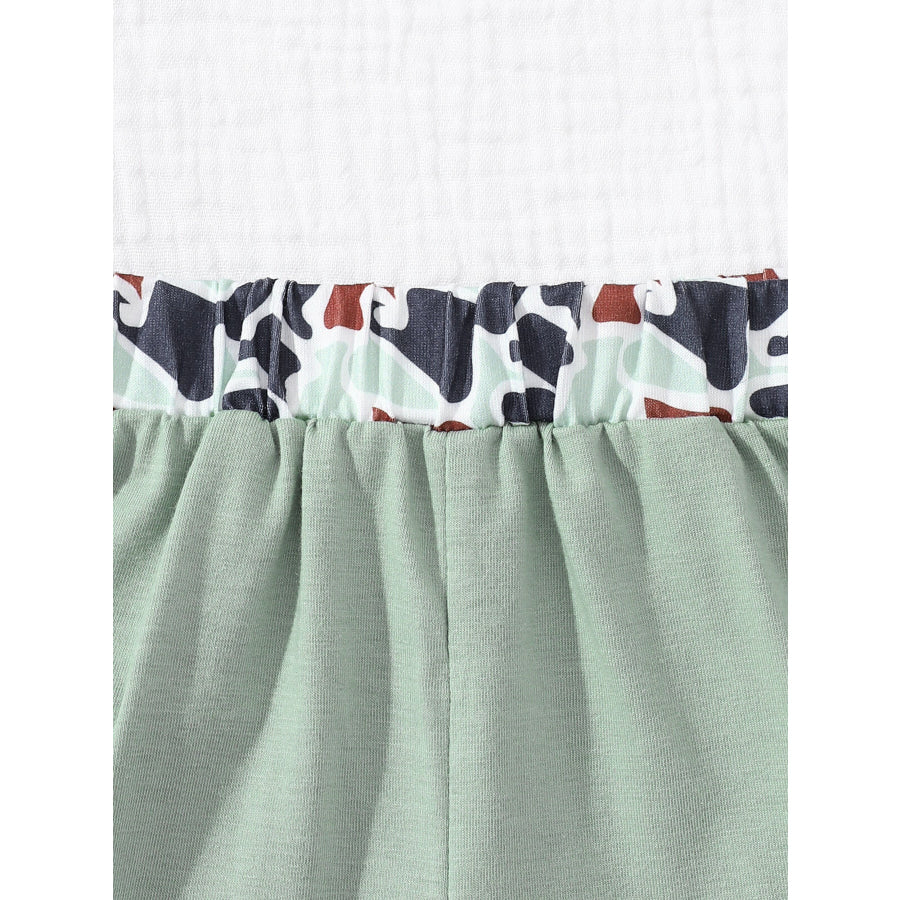 Children’s Button Detail Polo Shirt & Shorts Set Apparel and Accessories