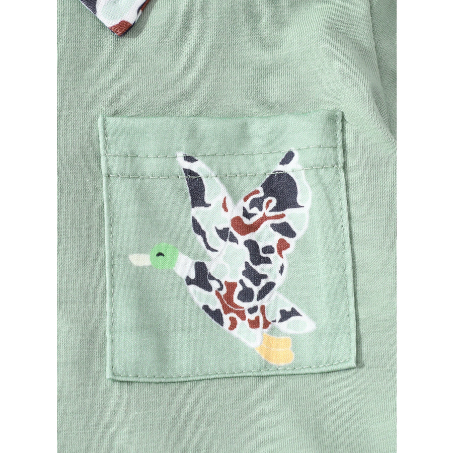 Children’s Button Detail Polo Shirt & Shorts Set Apparel and Accessories