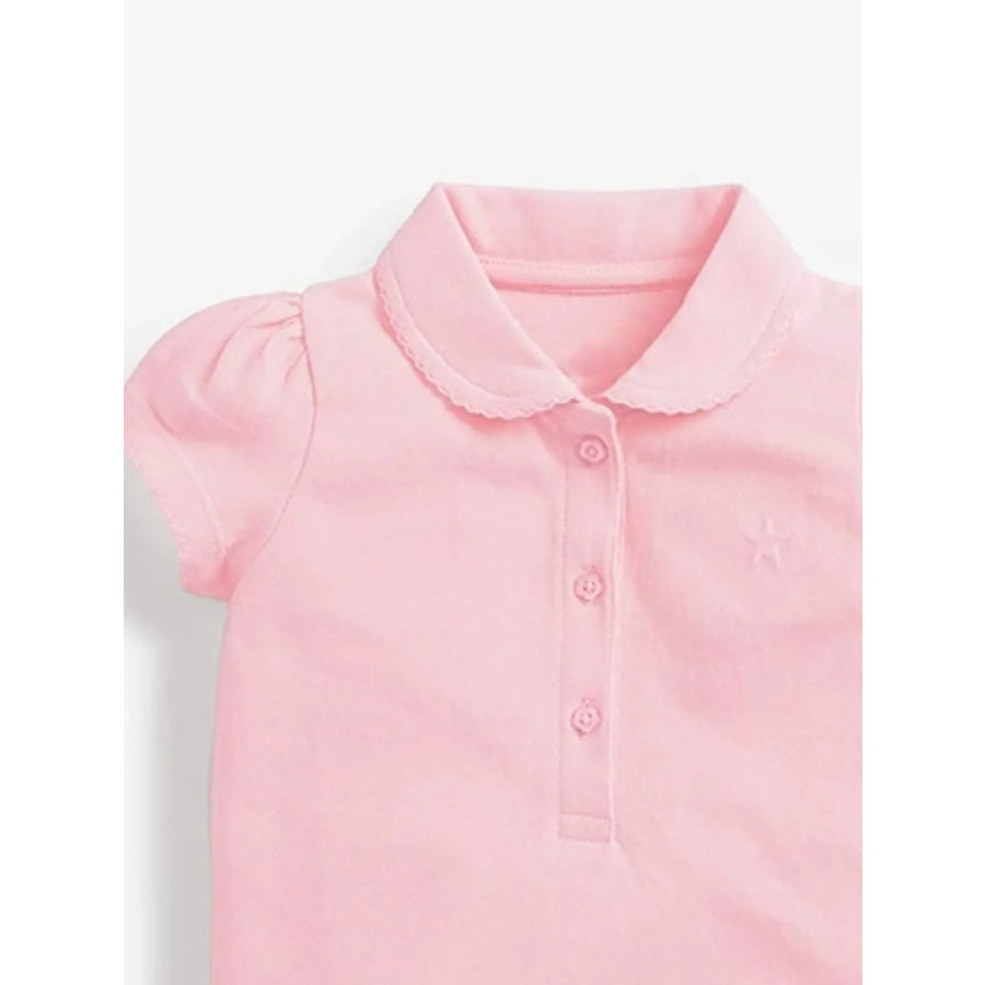 Children’s Button Detail Short Sleeve Polo Apparel and Accessories