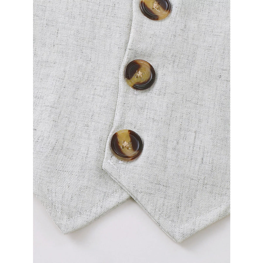 Children’s Button Up Vest and Shorts Set Apparel and Accessories