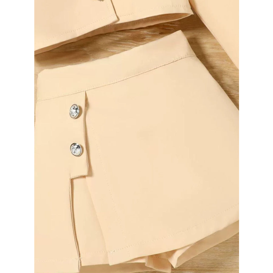 Children’s Cami & Long Sleeve Outerwear Skirt Set Apparel and Accessories