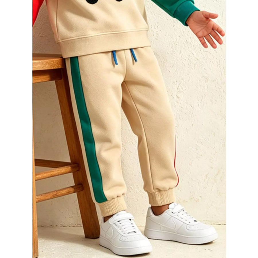 Children’s Car Applique Sweatshirt and Jogger Set Apparel Accessories