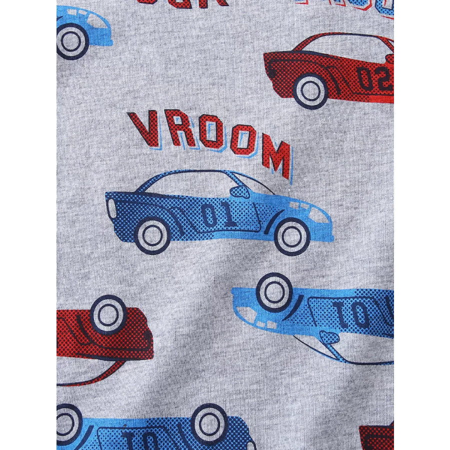 Children’s Car Print Tee and Shorts Set Apparel and Accessories