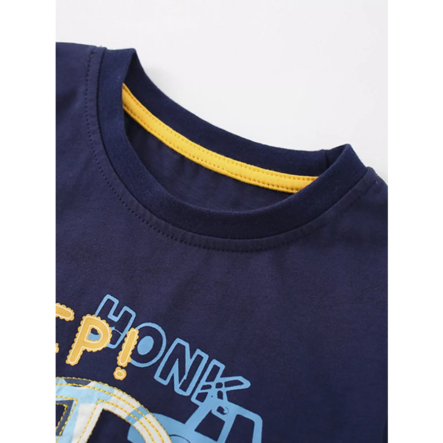 Children’s Car Print Tee and Shorts Set Apparel and Accessories