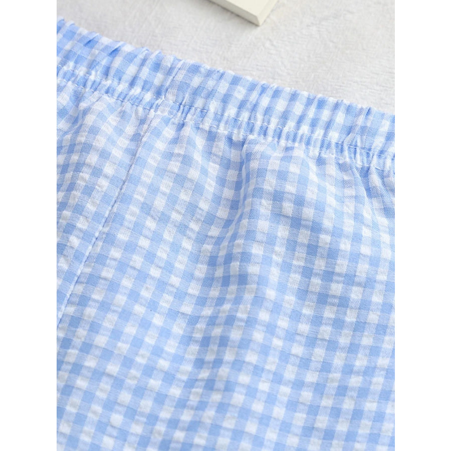 Children’s Carrot Embroidered Gingham Top and Pants Set Apparel and Accessories