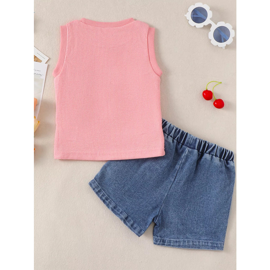 Children’s Carrot Sleeveless Top & Shorts Set Apparel and Accessories