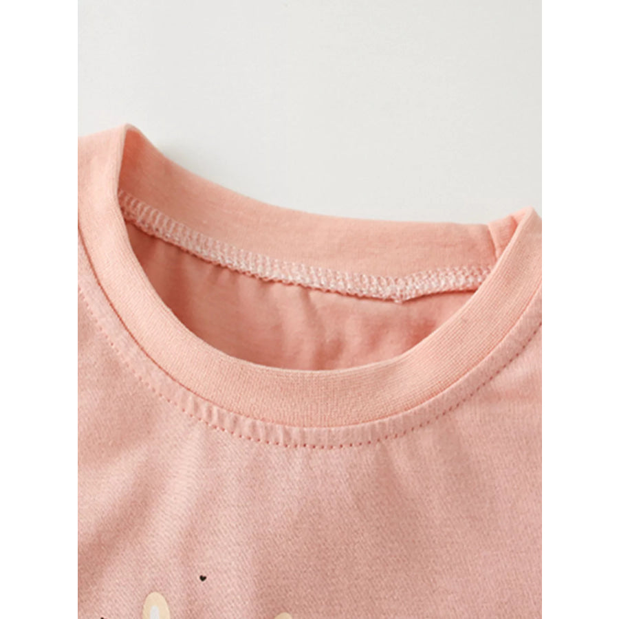 Children’s Cartoon Animal Short Sleeve T-Shirt Apparel and Accessories