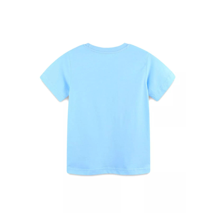 Children’s Cartoon Boat Short Sleeve T-Shirt Apparel and Accessories