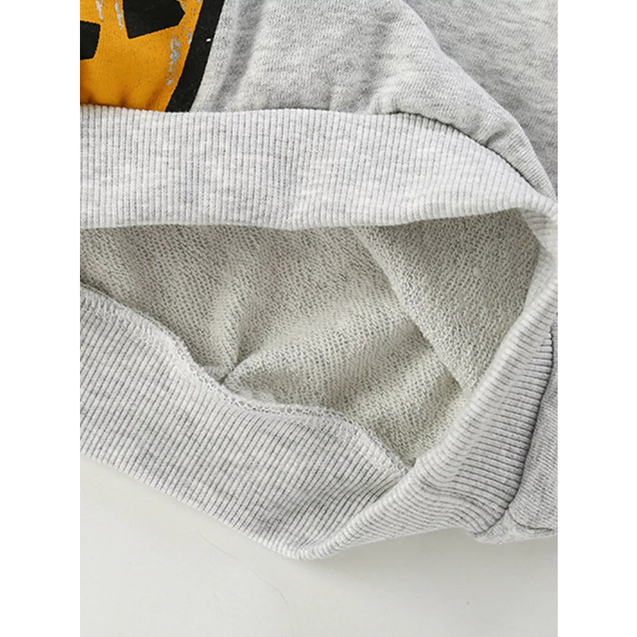 Children’s Cartoon Cat Crew Neck Sweatshirt Apparel and Accessories
