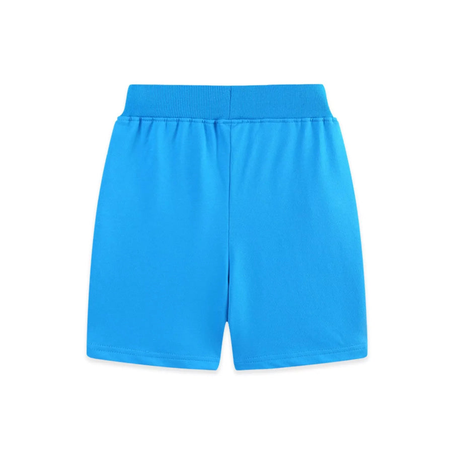 Children’s Cartoon Construction Vehicle Embroidered Casual Shorts Apparel and Accessories