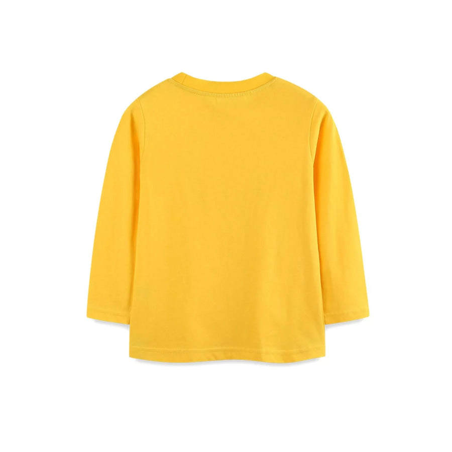 Children’s Cartoon Excavator Long Sleeve T-Shirt Apparel and Accessories