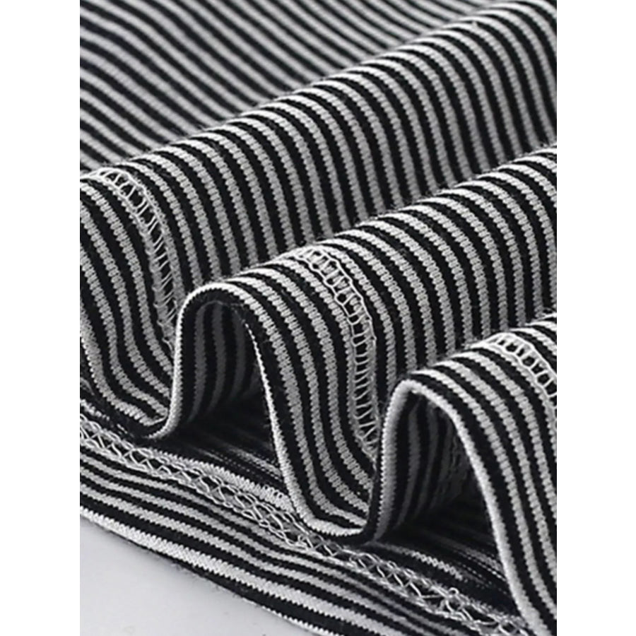 Children’s Cartoon Excavator Striped T-Shirt Apparel and Accessories