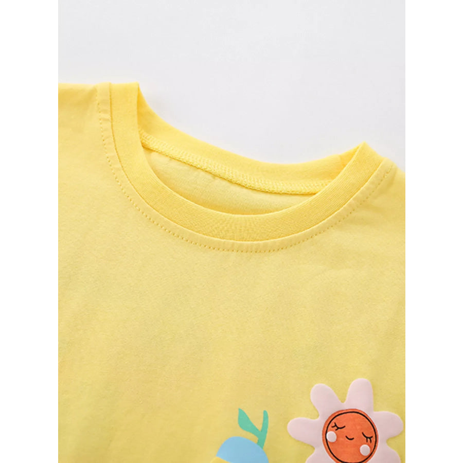 Children’s Cartoon Fruit Tee and Shorts Set Apparel and Accessories