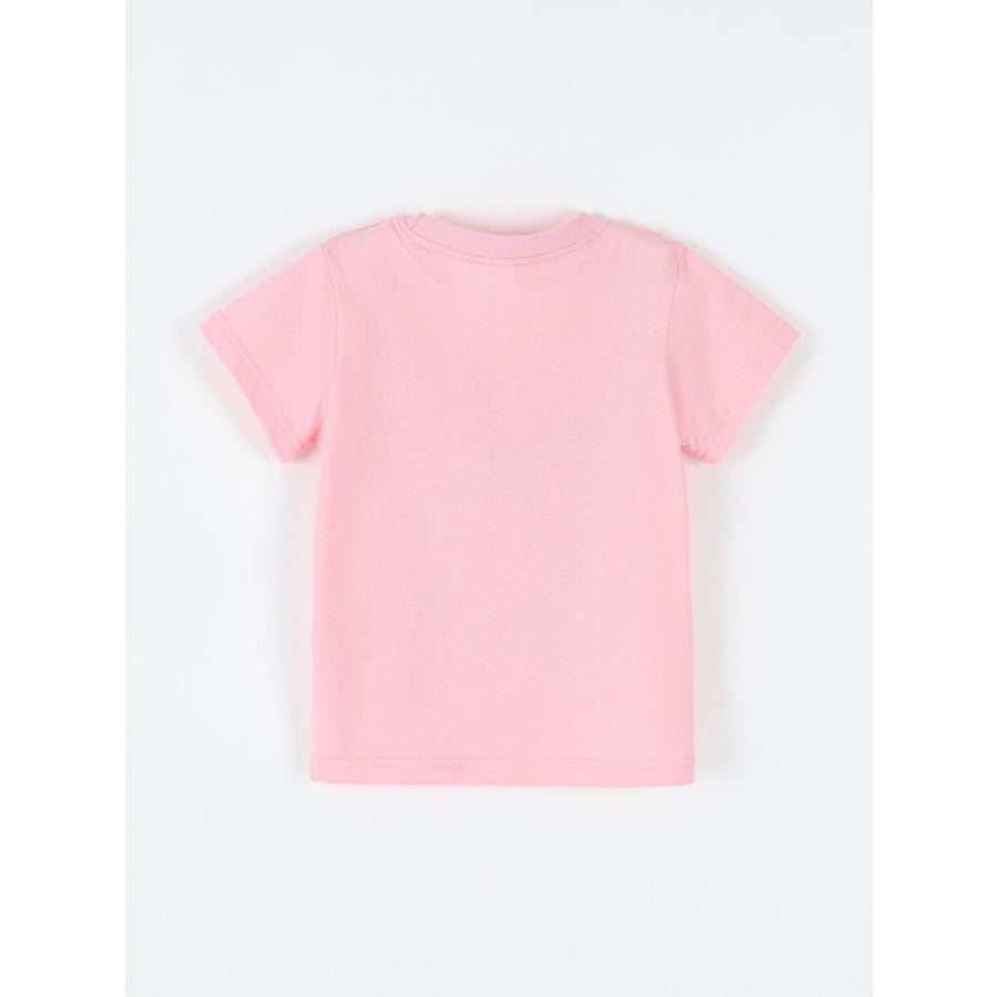 Children’s Cartoon Graphic Short Sleeve T-Shirt Apparel and Accessories