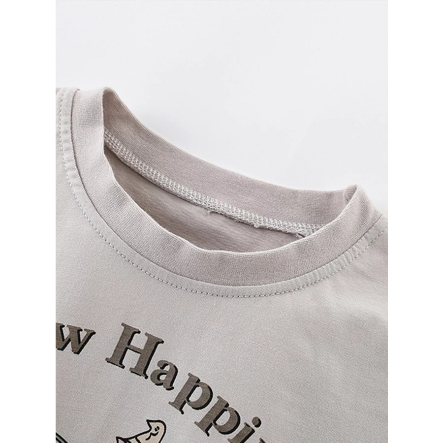 Children’s Cartoon Graphic Short Sleeve T-Shirt Apparel and Accessories