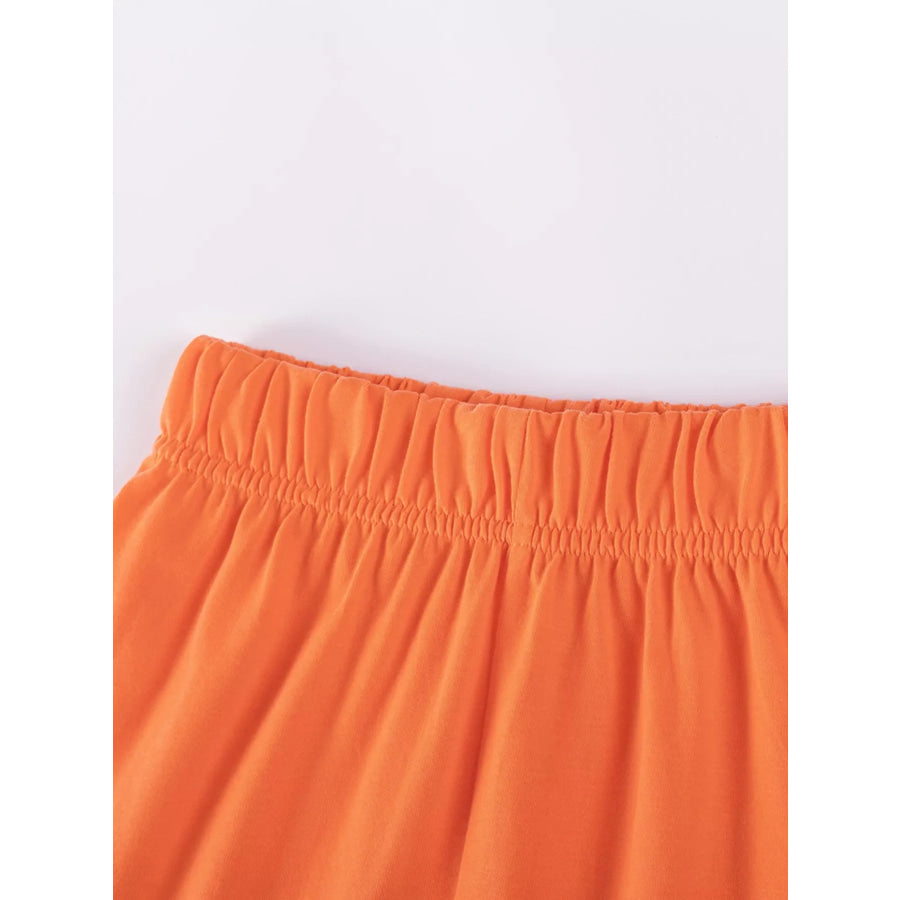 Children’s Cartoon Graphic Top and Shorts Set Apparel and Accessories