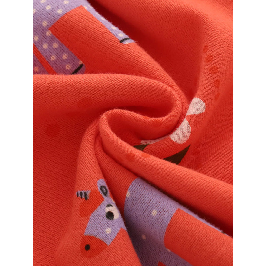 Children’s Cartoon Horse Print Casual Dress Apparel and Accessories
