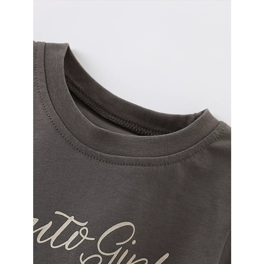 Children’s Cartoon Rabbit Print Short Sleeve T-Shirt Apparel and Accessories