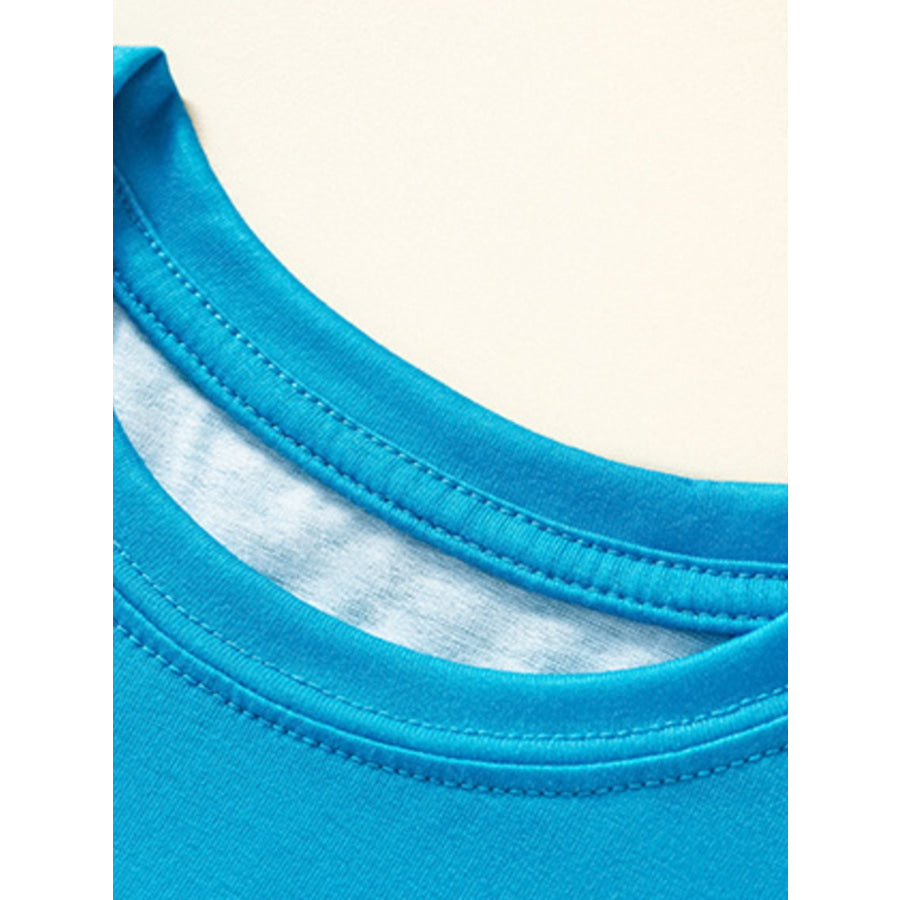 Children’s Cartoon Shark Print Short Sleeve T-Shirt Apparel and Accessories