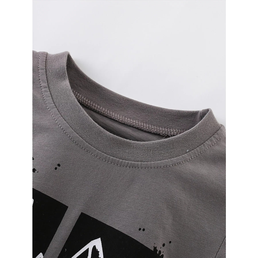 Children’s Cartoon Vehicle Graphic Crew Neck Kids T-Shirt Apparel and Accessories