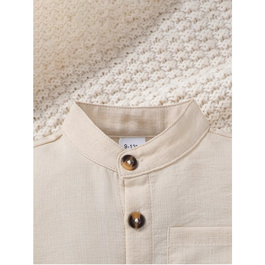Children’s Casual Button Up Shirt & Pants Set Apparel and Accessories