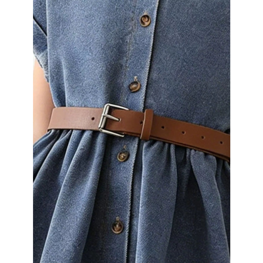 Children’s Casual Denim Button-Down Dress Apparel and Accessories