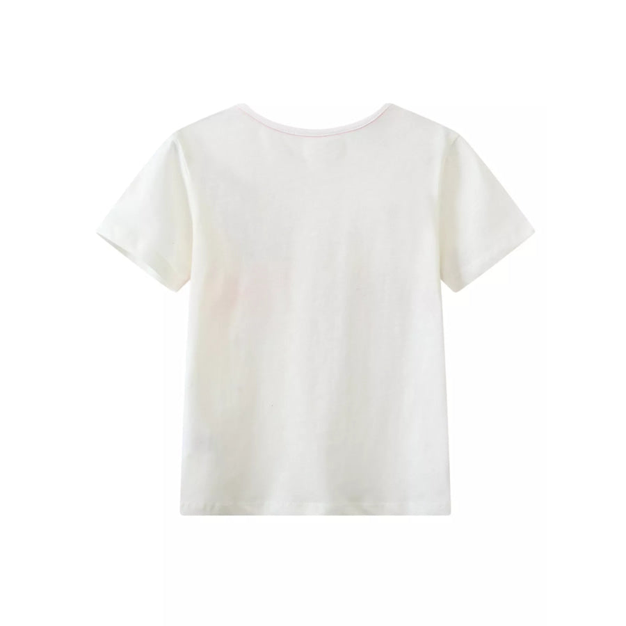 Children’s Casual Flamingo Round Neck T-Shirt Apparel and Accessories