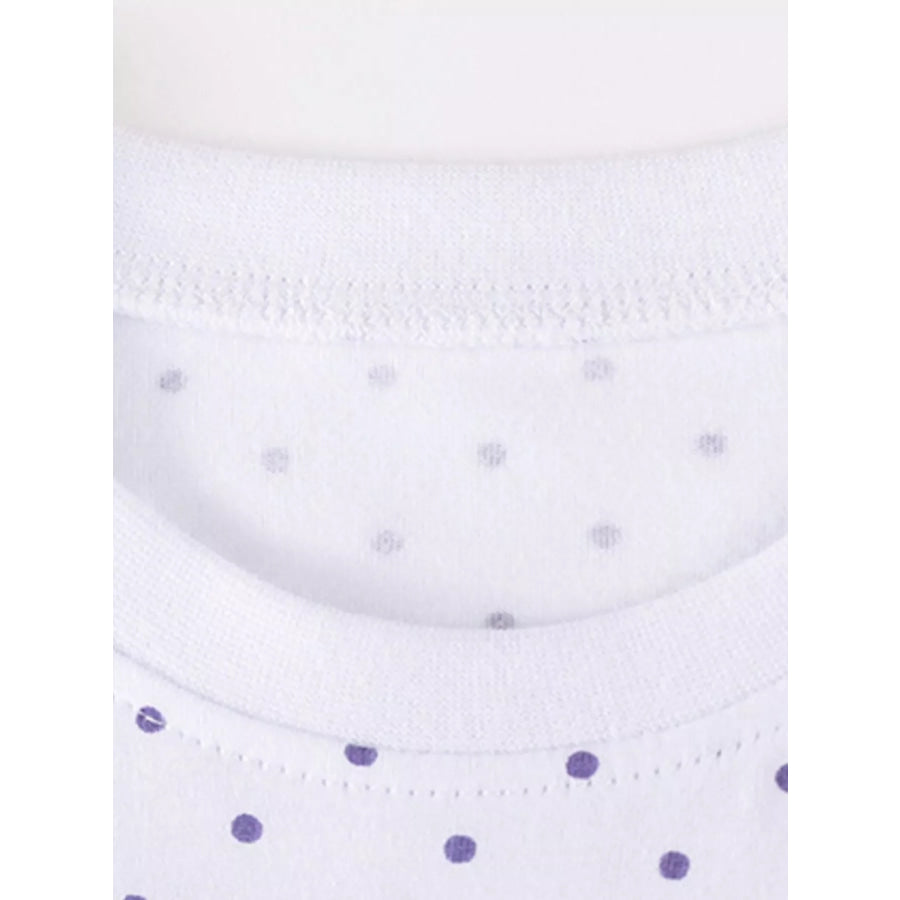 Children’s Cat Polka Dot Peplum Top and Solid Leggings Set Apparel and Accessories