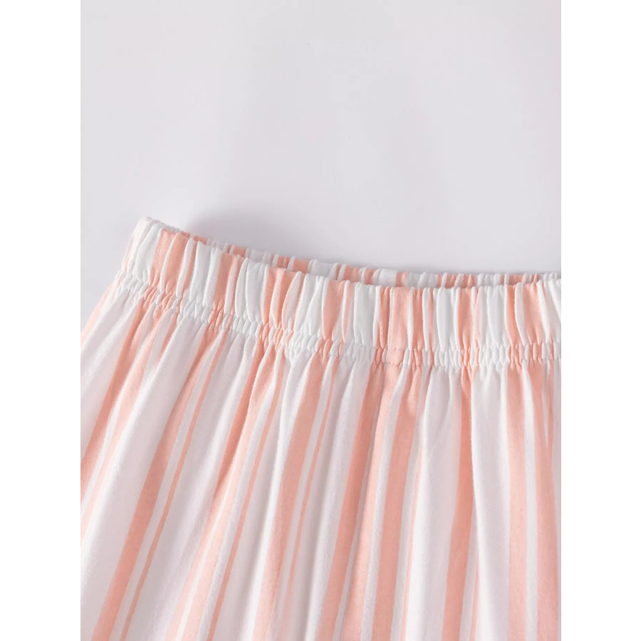 Children’s Cat Round Neck Tee and Shorts Set Apparel and Accessories