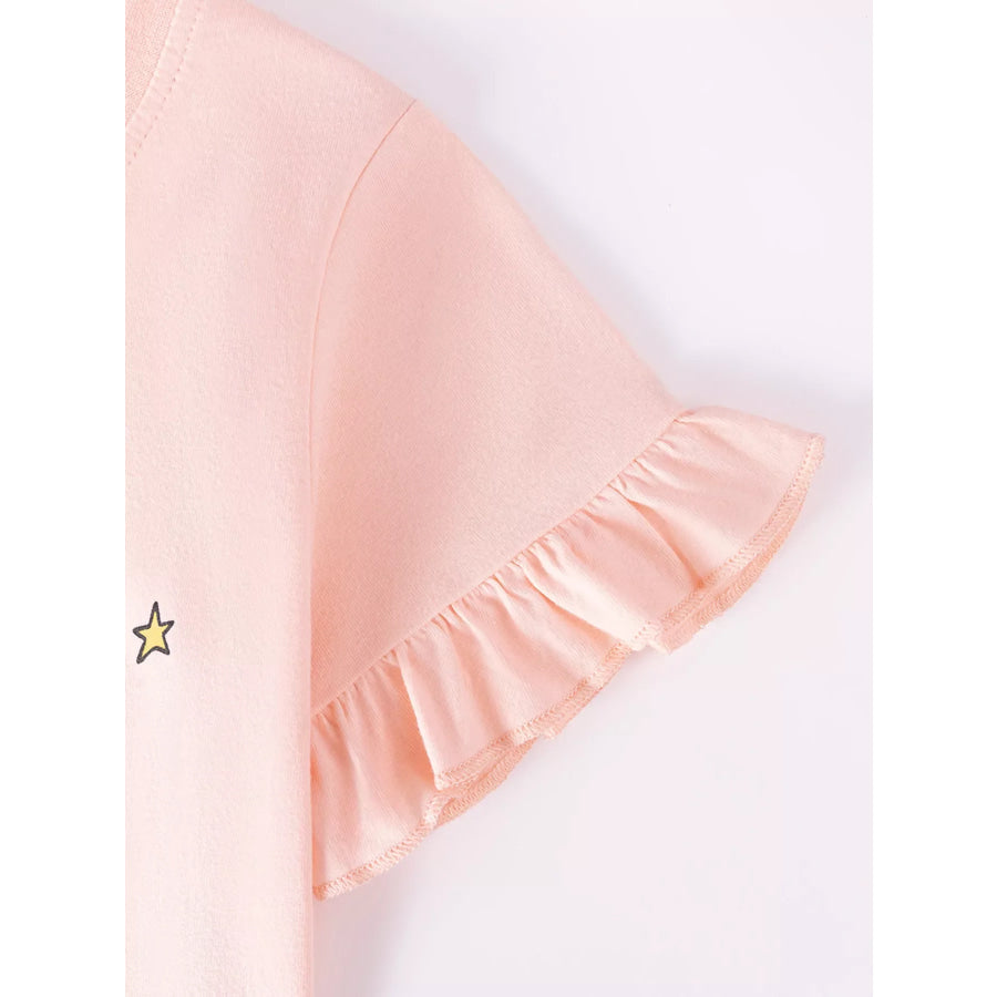 Children’s Cat Round Neck Tee and Shorts Set Apparel and Accessories