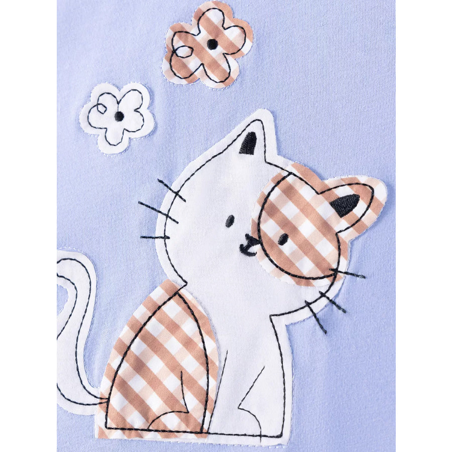 Children’s Cat T-shirt and Shorts Set Apparel and Accessories