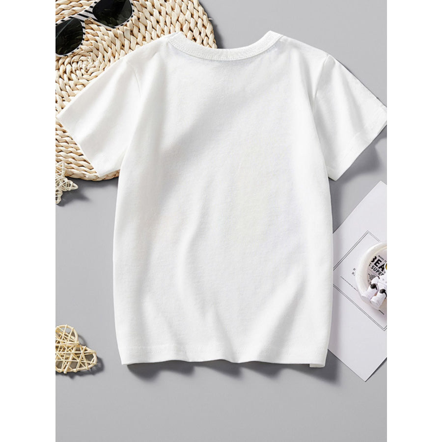 Children’s Catch Some Waves Graphic Short Sleeve T-Shirt Apparel and Accessories