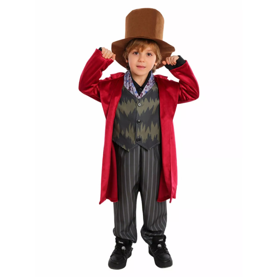 Children’s Charlie and the Chocolate Factory Costume Set Head Of Willy Wonka / S Apparel Accessories
