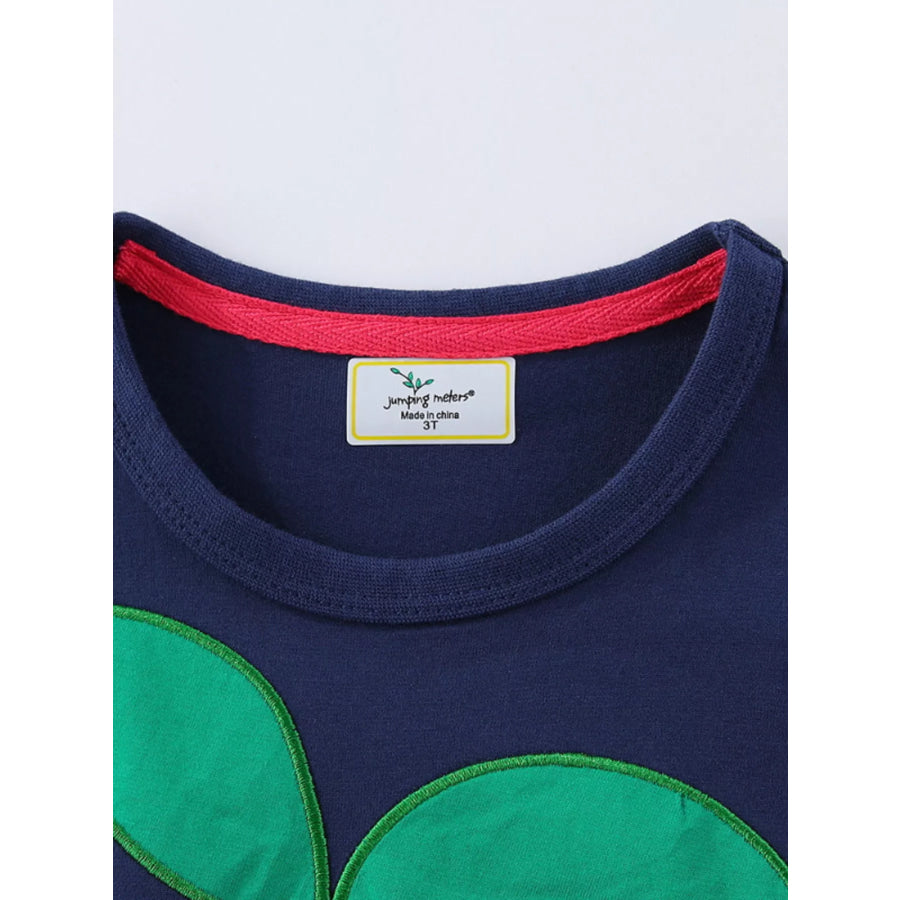 Children’s Cherry Applique Ruffle Hem Dress Apparel and Accessories