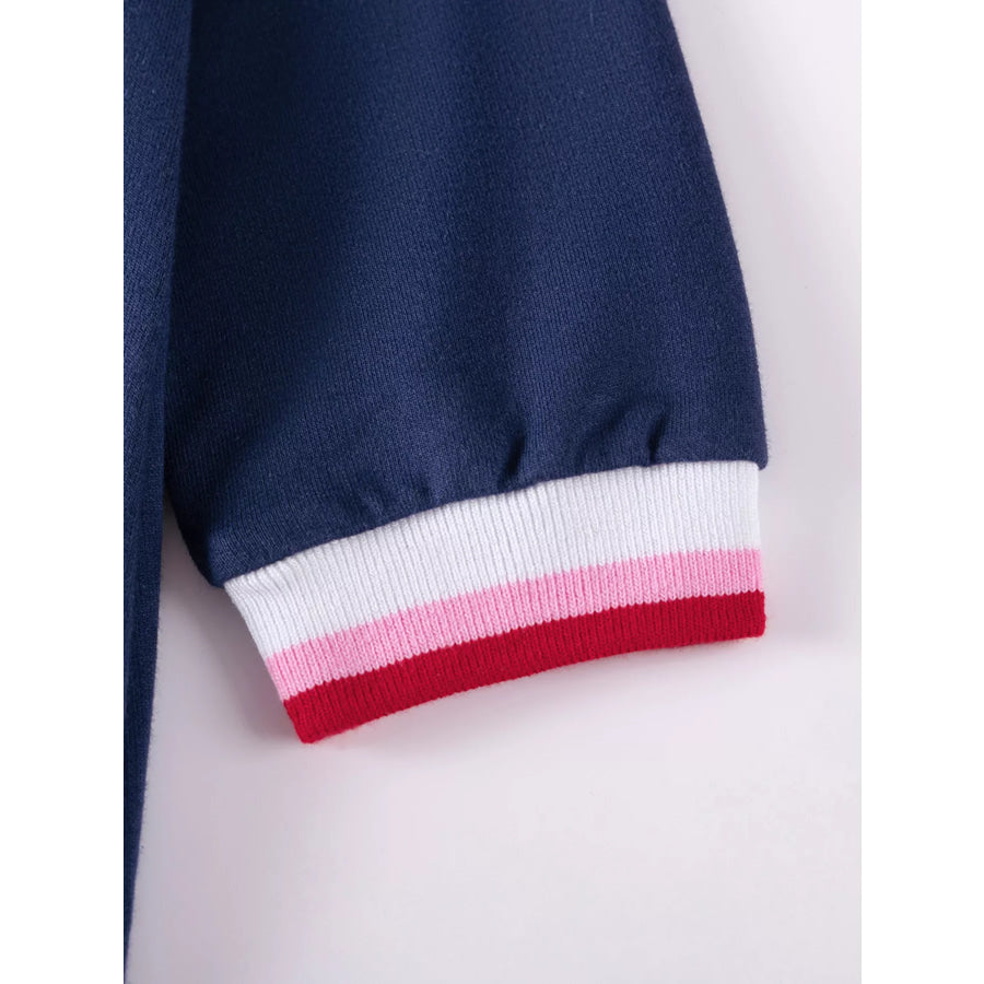 Children’s Cherry Appliqued Long Sleeve Dress Apparel and Accessories