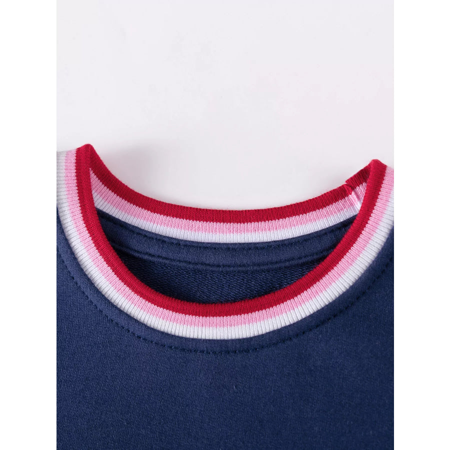 Children’s Cherry Appliqued Long Sleeve Dress Apparel and Accessories