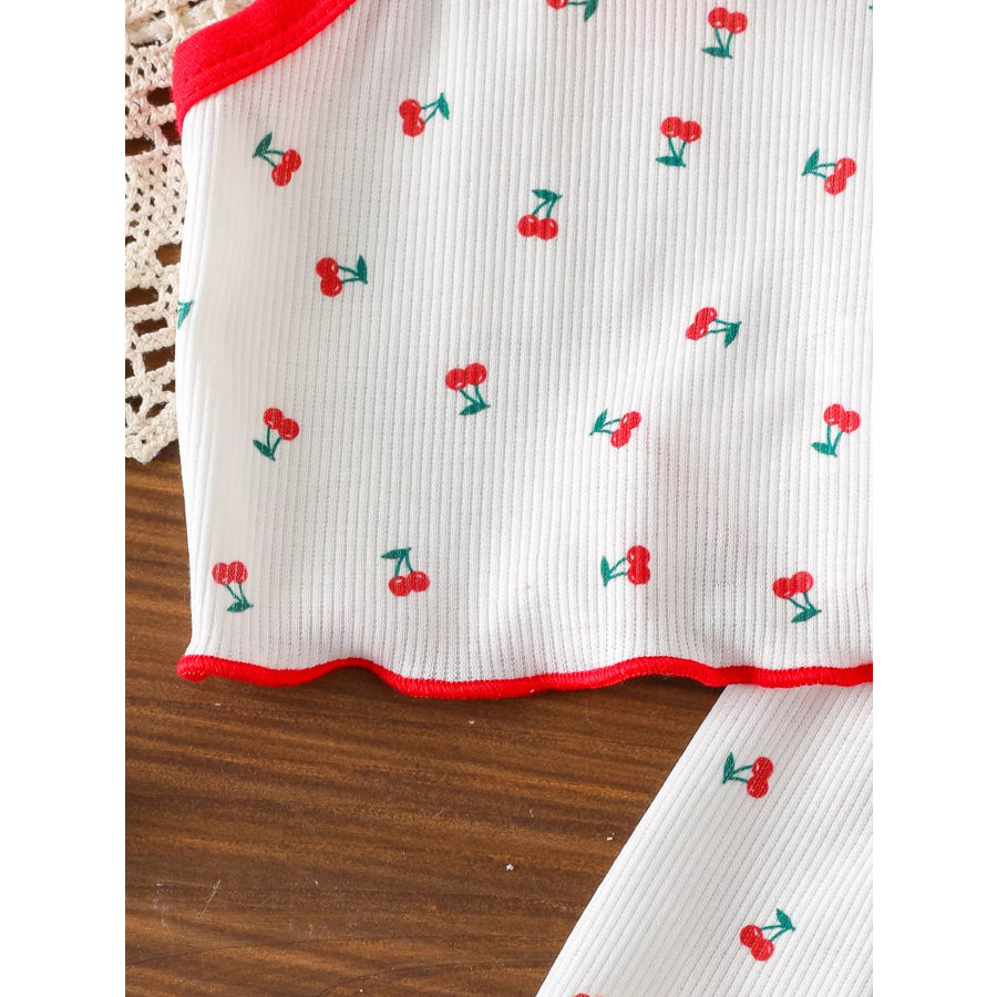 Children’s Cherry Print Cami and Shorts Set Apparel and Accessories