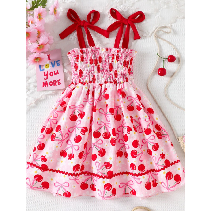 Children’s Cherry Print Smocked Dress Apparel and Accessories