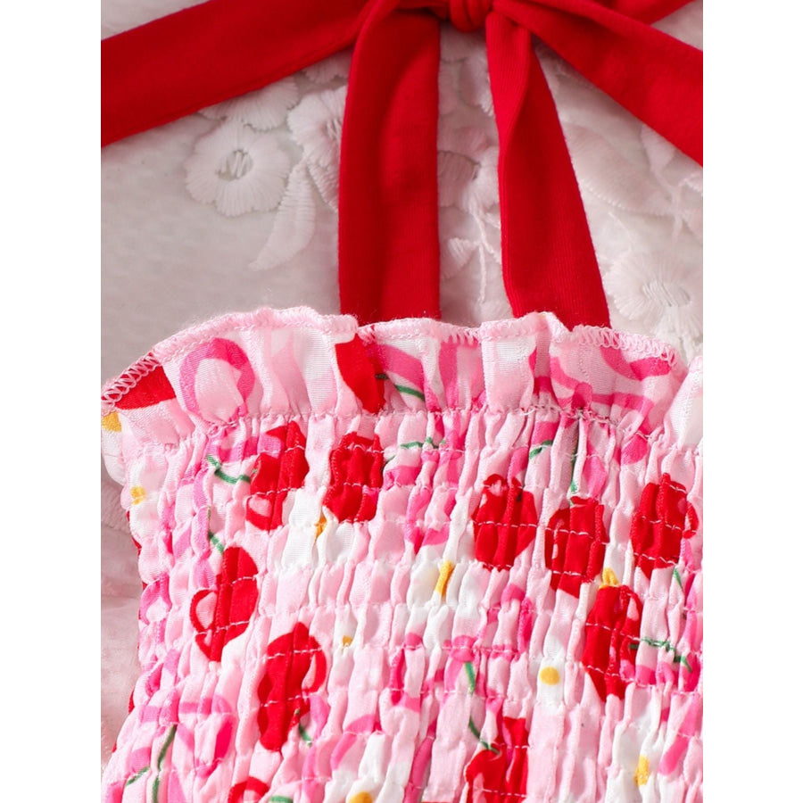 Children’s Cherry Print Smocked Dress Apparel and Accessories