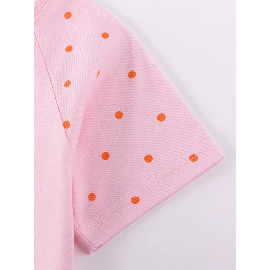 Children’s Cherry Short Sleeve Casual Dress Apparel and Accessories