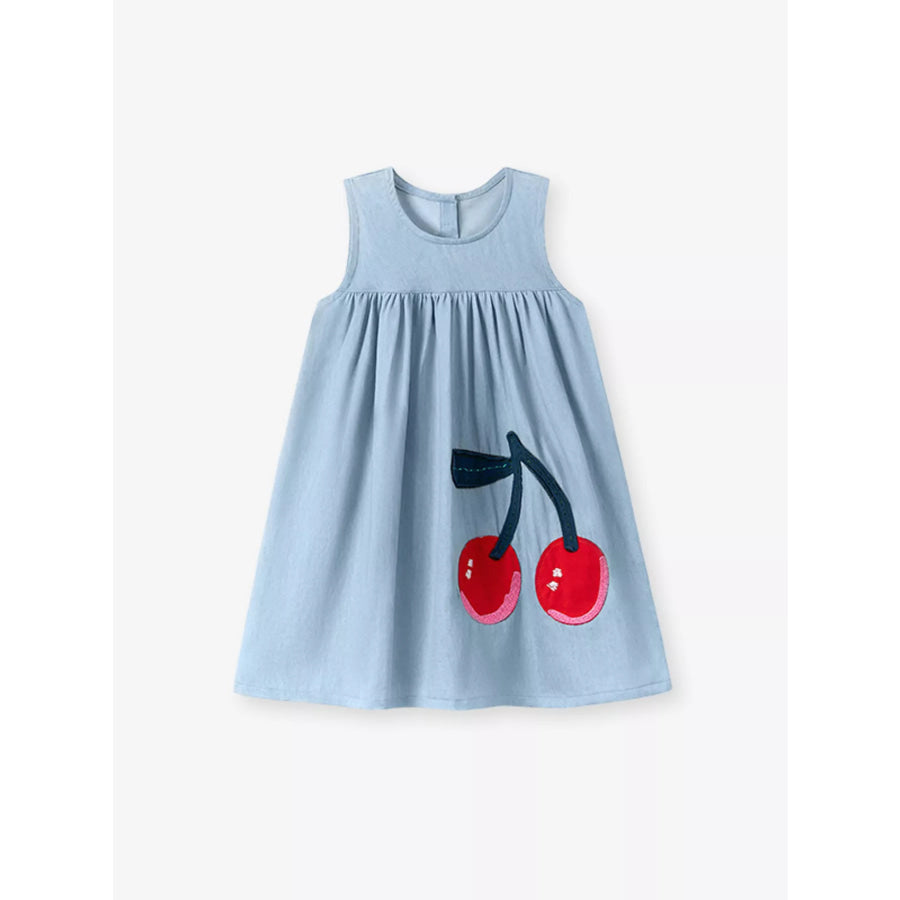 Children’s Cherry Sleeveless Casual Dress Apparel and Accessories